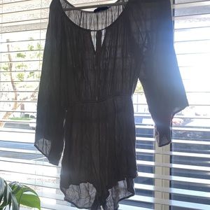 Flowy Sage Green Romper Size M